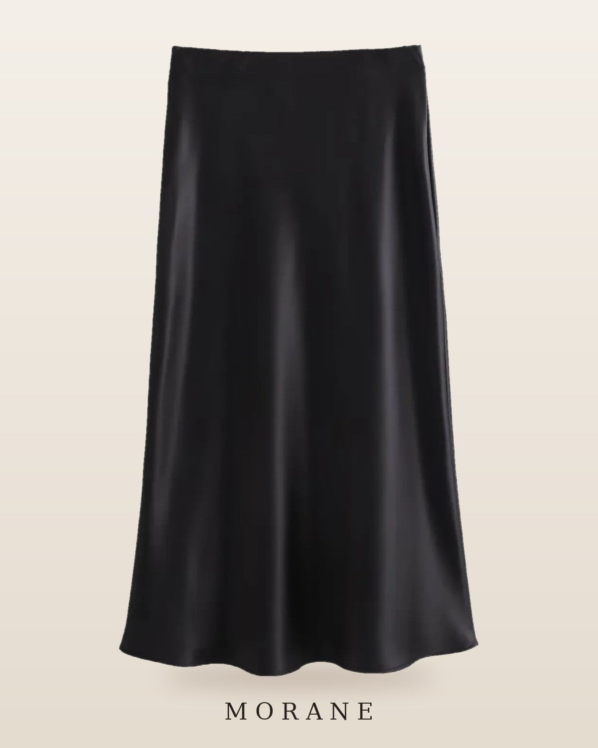 MORANE Satin Bias Midi Skirt