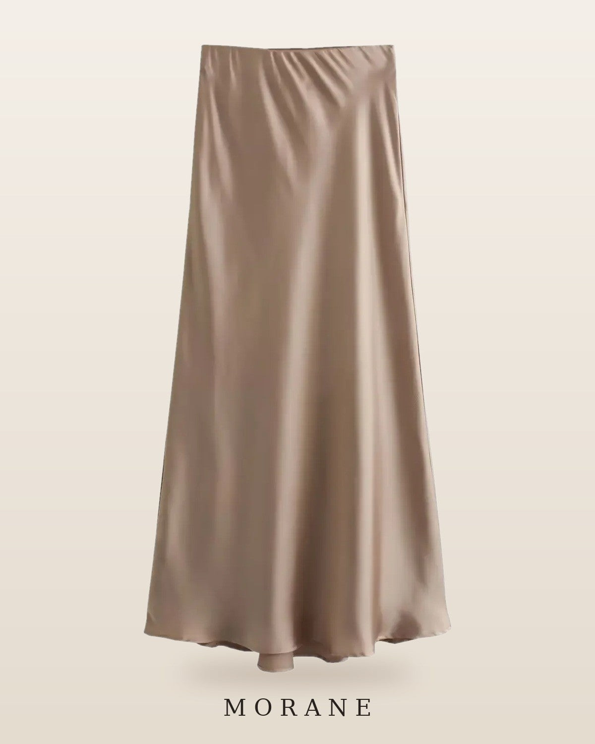 MORANE Satin Bias Midi Skirt