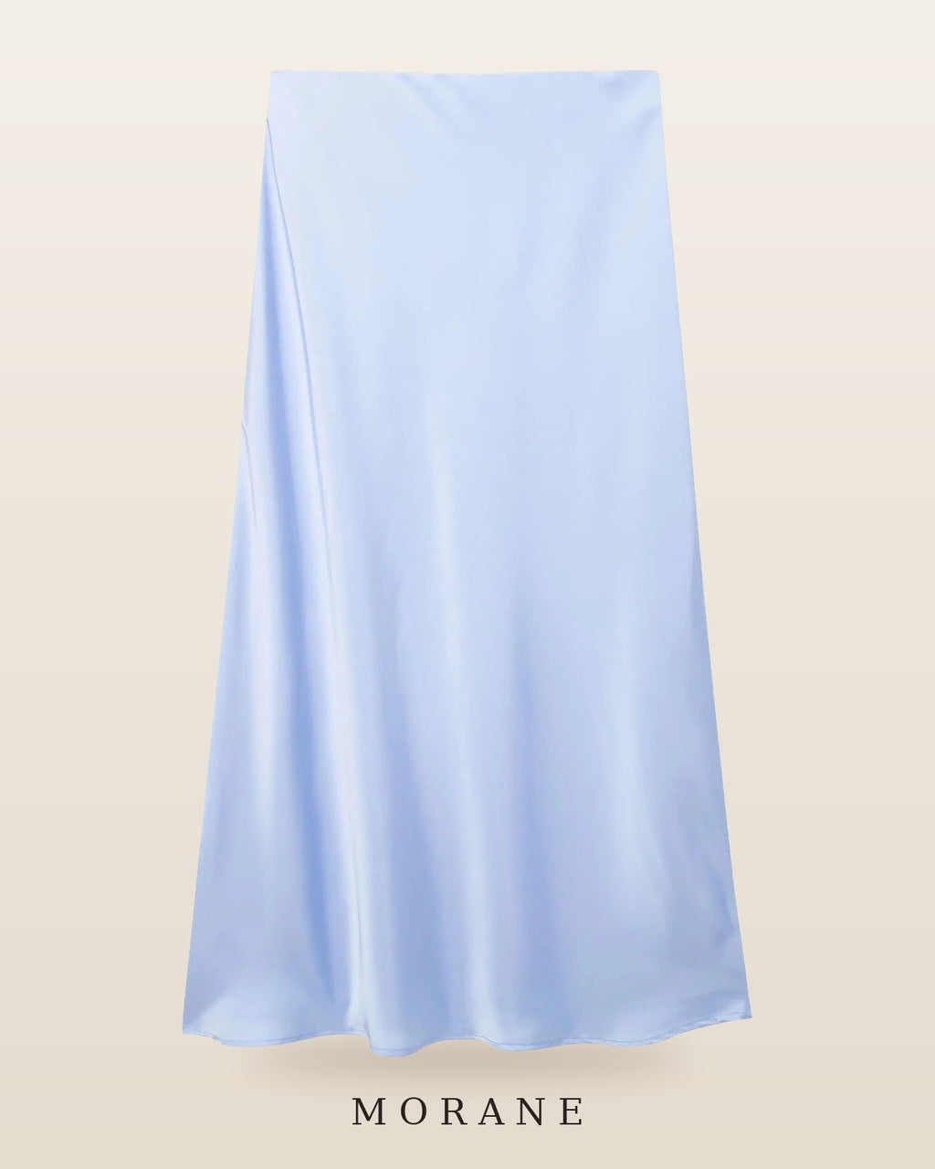 MORANE Satin Bias Midi Skirt