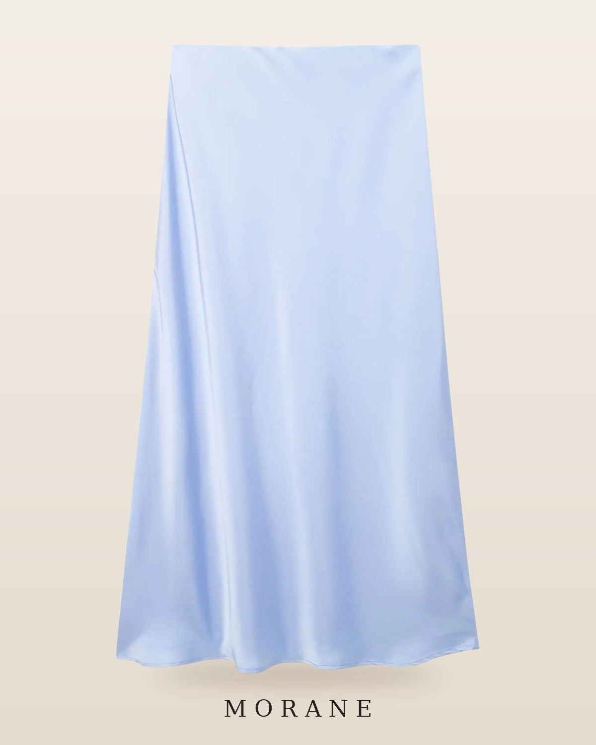 MORANE Satin Bias Midi Skirt