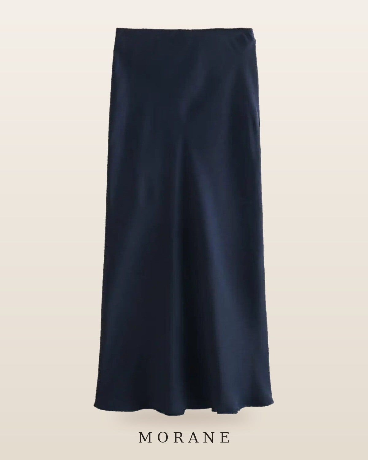 MORANE Satin Bias Midi Skirt