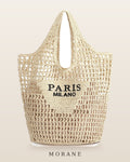 MORANE Crochet Straw Beach Tote