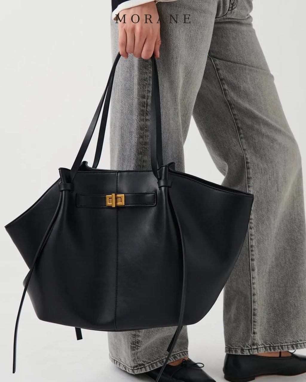 MORANE Trapeze Lock Shoulder Bag