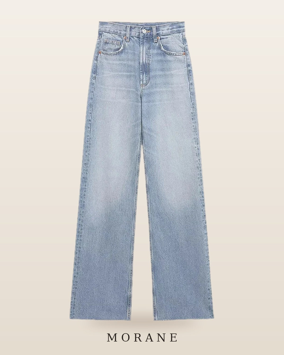 MORANE High Rise Wide Leg Jeans